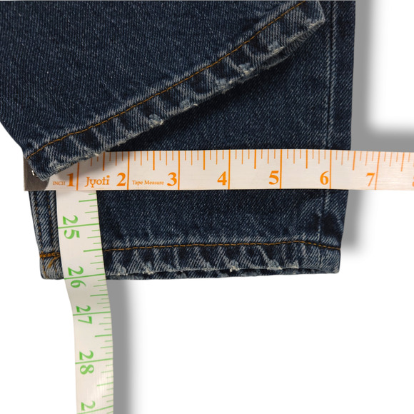 NWOT Everlane The 90s Cheeky Button Fly Straight Leg Ankle Jean Sz. 23x26 Abyss - Picture 10 of 11